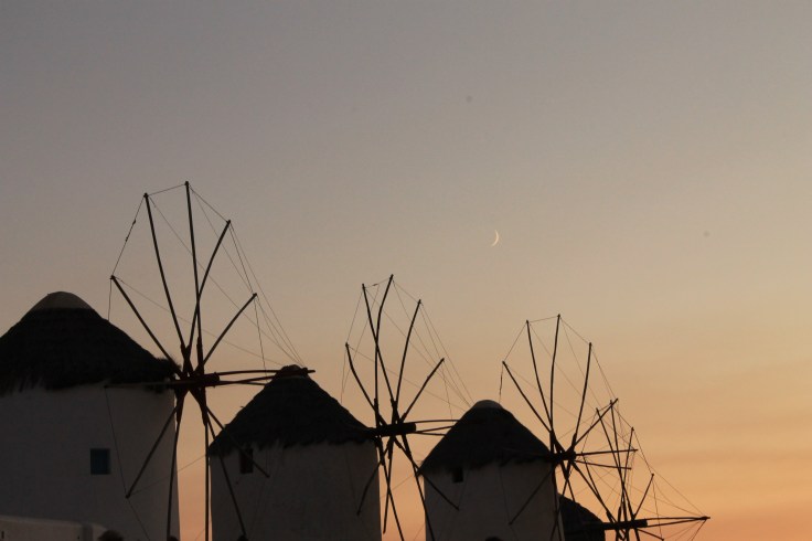Windmolens op Mykonos - strandvakantie Griekenland