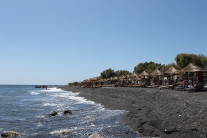 Perissa beach Santorini