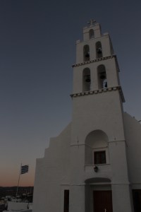 Kerk op Ios vlakbij oude haven