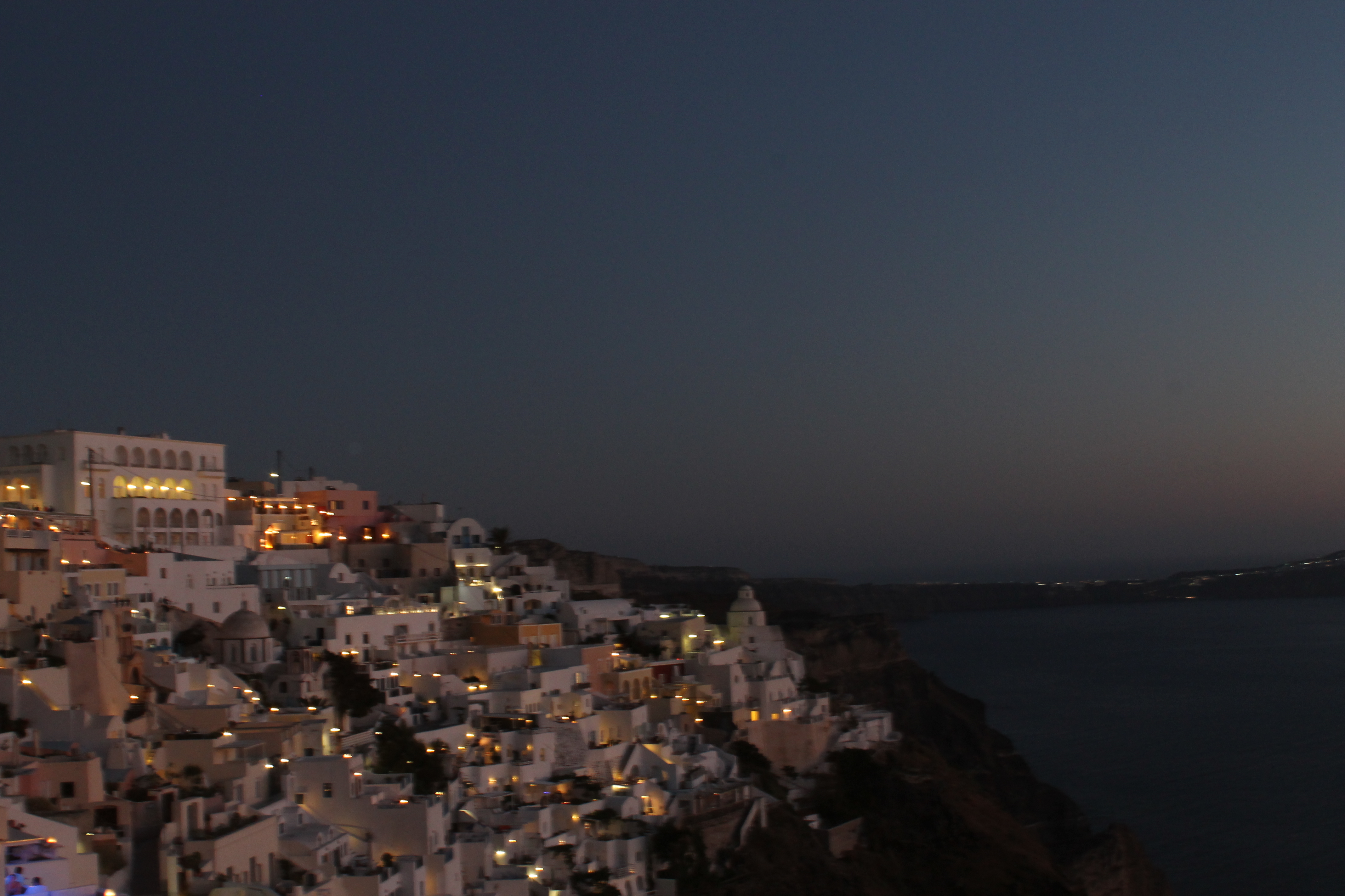 Santorini - Fira by night