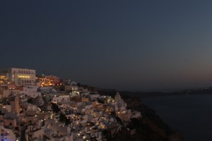 Santorini - Fira by night