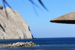 Santorini - Perissa Beach strandvakantie Griekenland