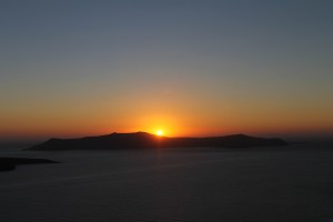 Santorini - Zonsondergang Fira