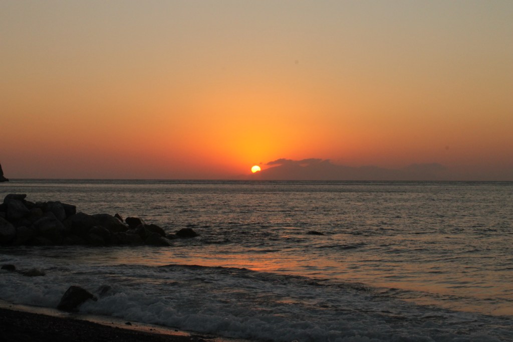 Santorini - Zonsopgang Perissa Beach I