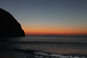 Santorini - Zonsopgang Perissa Beach