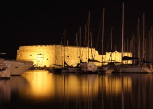 heraklion haven kreta zon zee strand