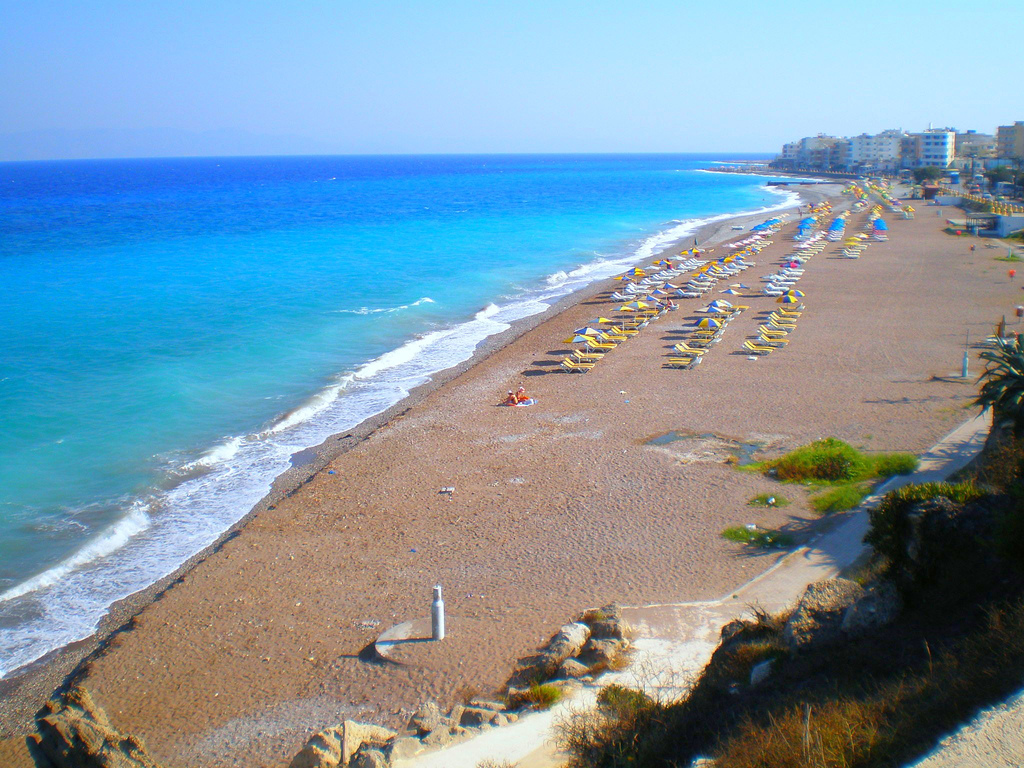 strand rhodos zonvakantie