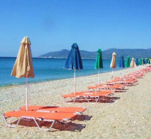 Pythagorion beach strand samos griekenland vakantie