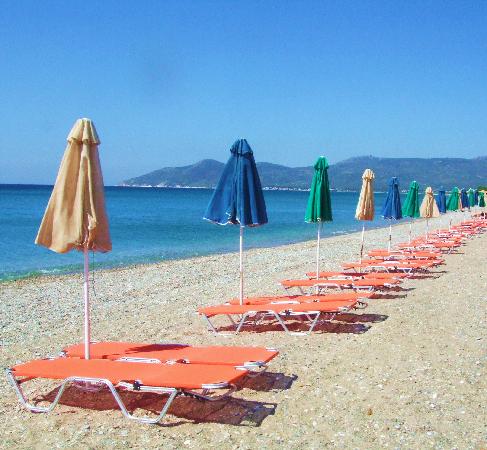 Pythagorion beach strand samos griekenland vakantie