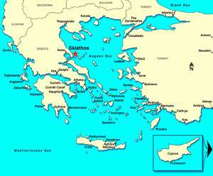 skiathos map zonvakantie kaart