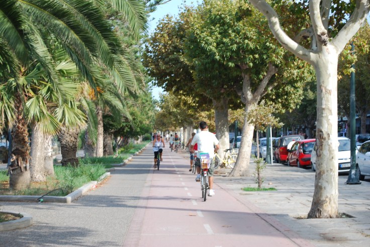 fietsen op vakantie in kos griekenland, zon zee strand 1