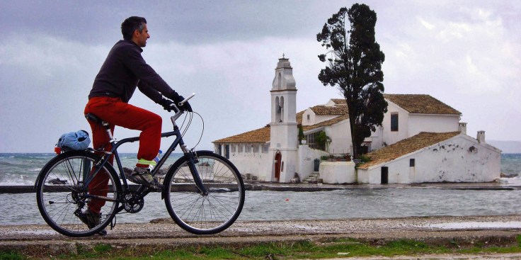 fietsen op vakantie in kos griekenland, zon zee strand 4