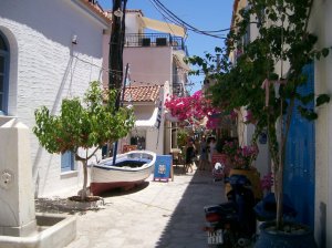 poros dorp Griekenland zonvakantie