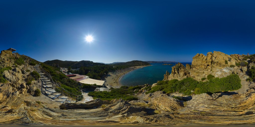 vai panorama strand palmenstrand vakantie kreta griekenland
