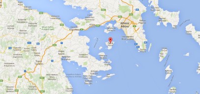 aegina kaart griekenland vakantie