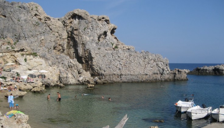Rhodos, st Pauls bay, strand, baai vakantie 123