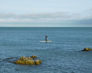 stand-up-paddle-suppen op vakantie in Griekenland