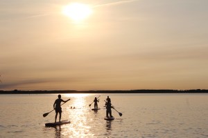 stand-up-paddle-suppen op vakantie in Griekenland