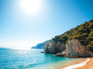 rustig strand Griekenland