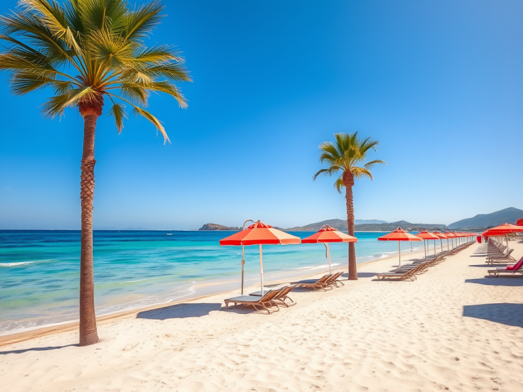 rustig strand Griekenland