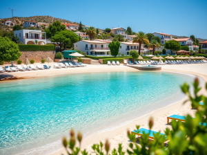 rustig strand Griekenland