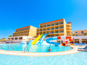 nieuwe hotels op Kos met zwembad en glijbanen